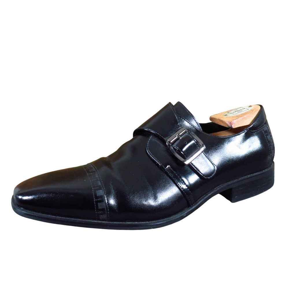 Stacy Adams 25105-001 Mens Monk Strap Shoe Size 8.5M Formal Business Black